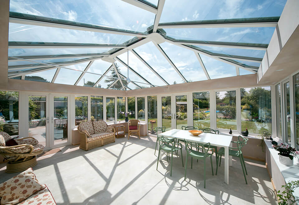 Large uPVC conservatory interior view