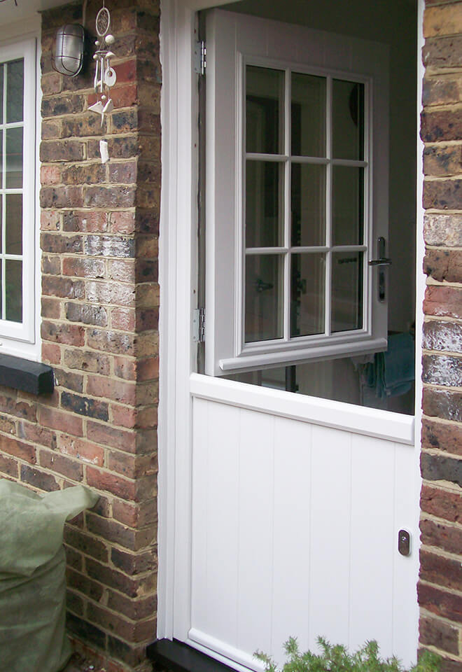 White composite stable door